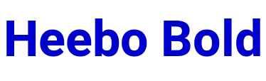 Heebo Bold шрифт